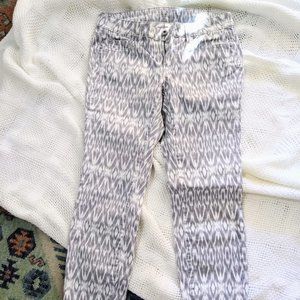 Ann Taylor LOFT Capri Size 2 White Grey